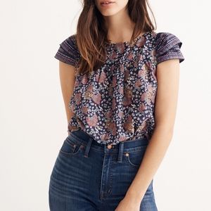 Madewell Story Top in Fan Floral Mix Size 0